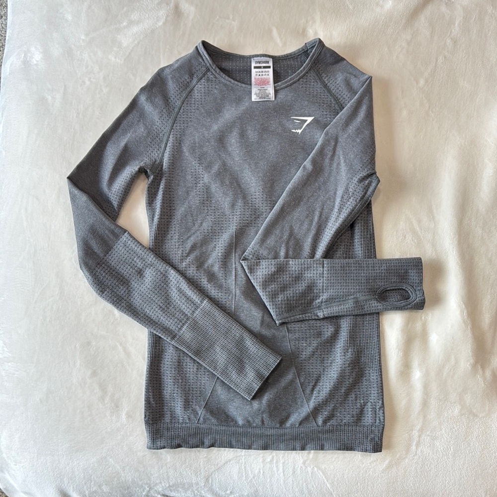 Gymshark Heather Gray Workout Top